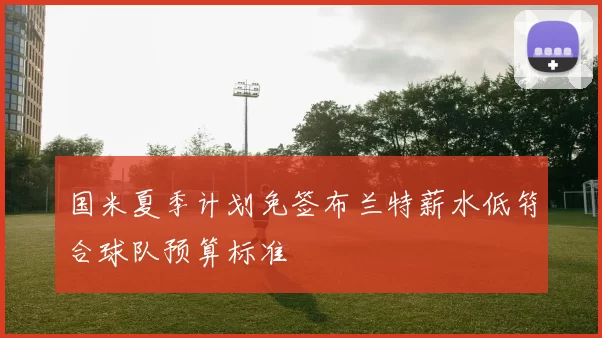 国米夏季计划免签布兰特薪水低符合球队预算标准
